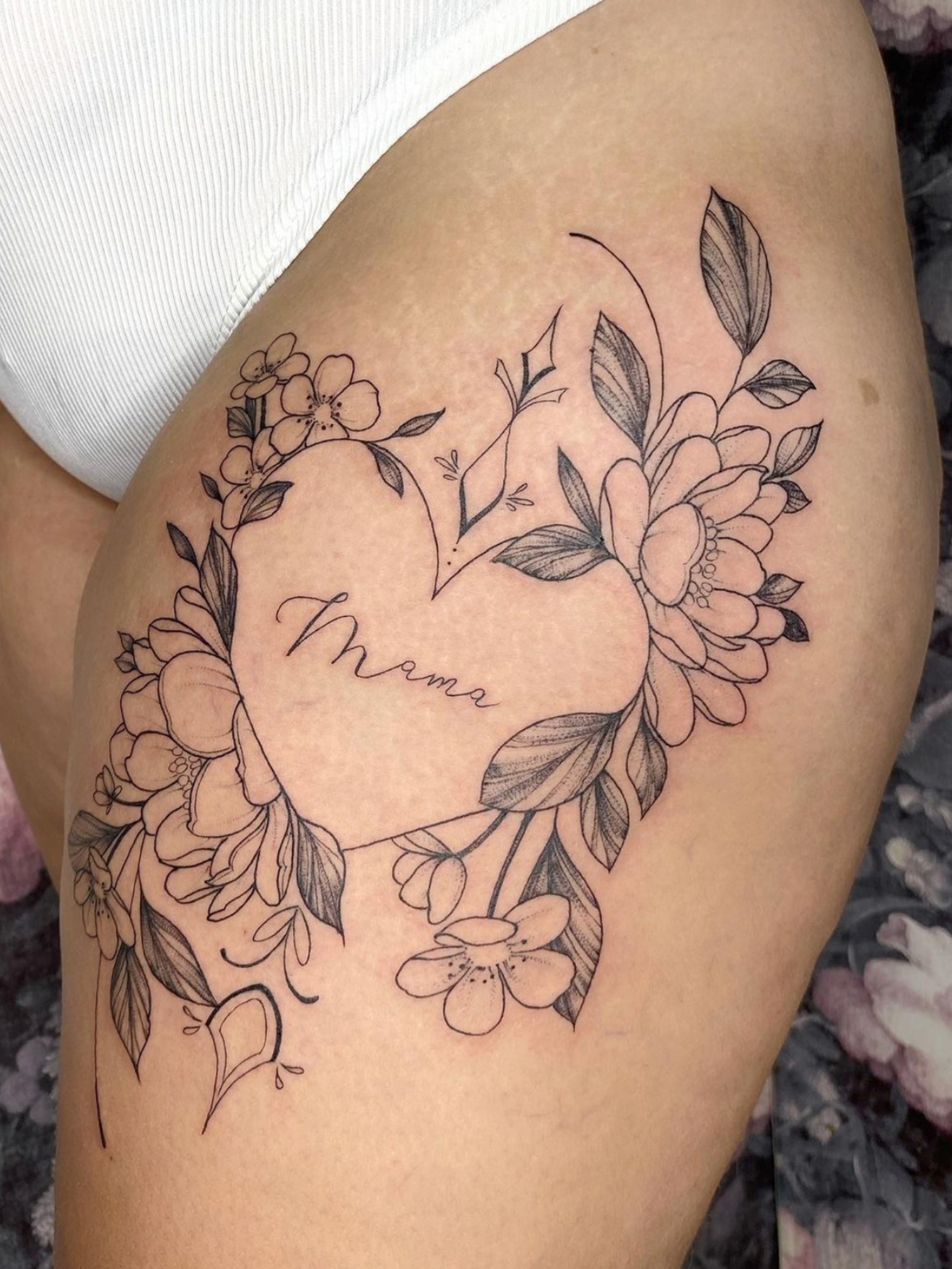 Tatouage Pépine floral Portfolio pépine Tattoo