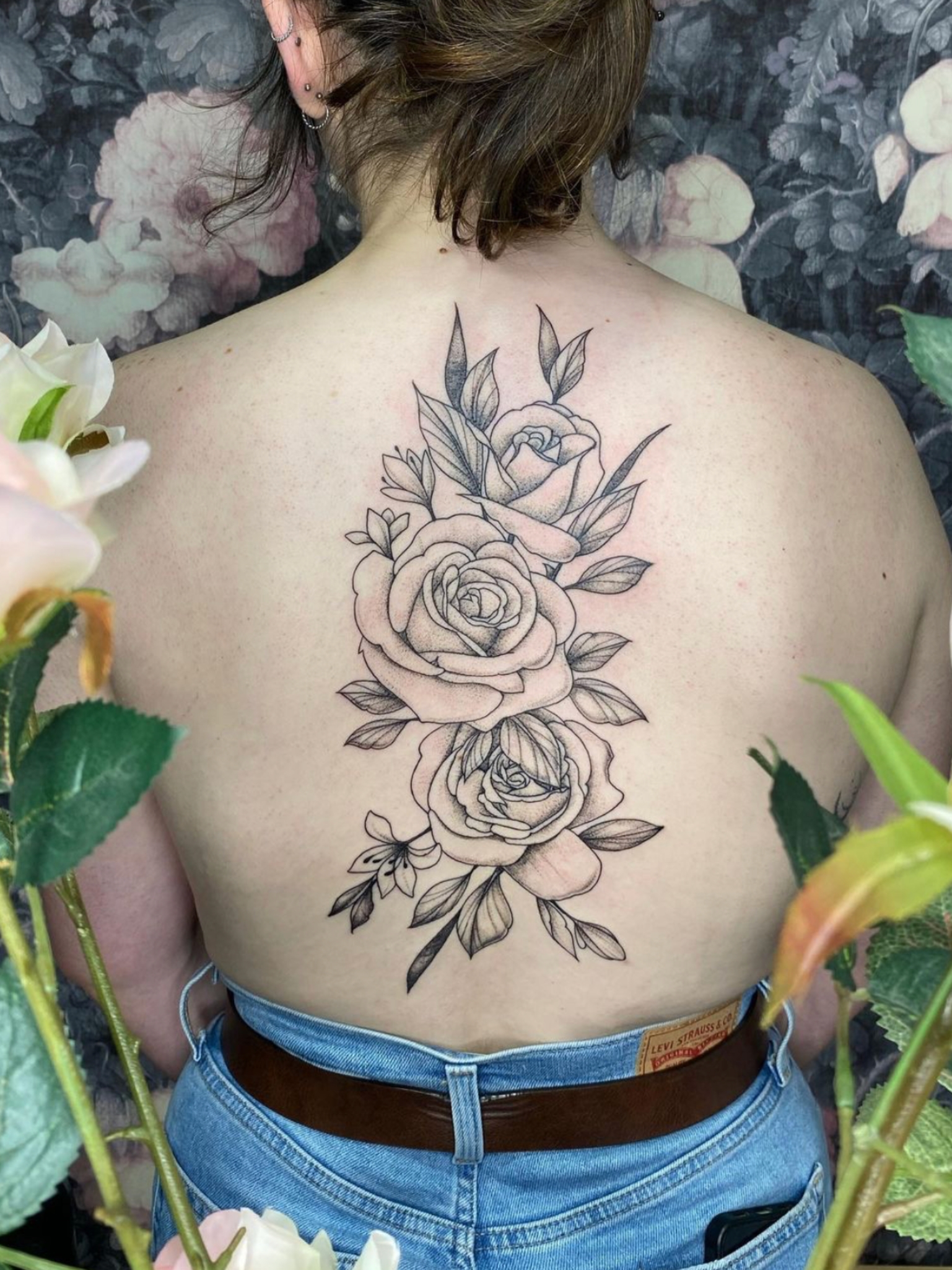 Tatouage floral Portfolio pépine Tattoo